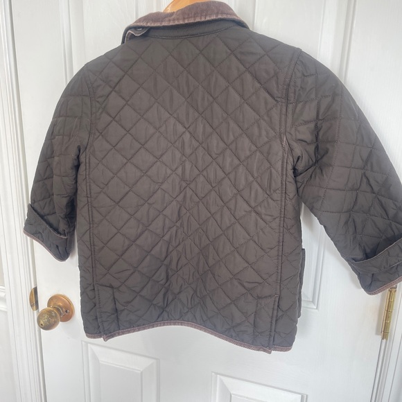 Polo Ralph Lauren Toddler 4-5T Brown Quilted Bomber Barn Zipper Jacket Coat - Picture 6 of 8